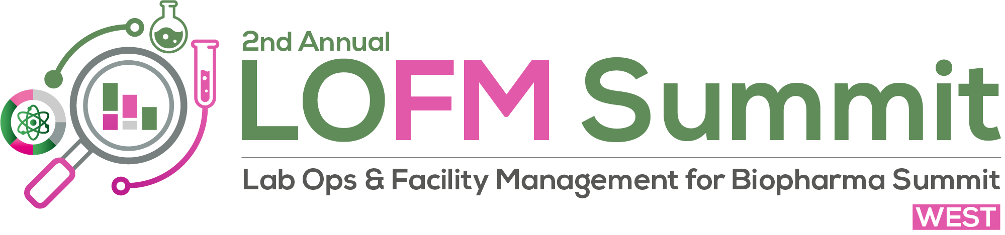 2nd Lab Ops & Facility Management for Biopharma Summit logo COL TAG